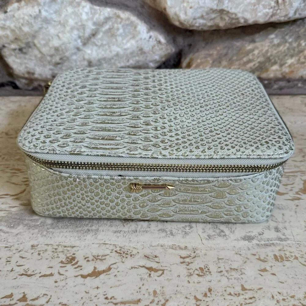 Stella & Dot snake print travel jewelry box. Travel organization